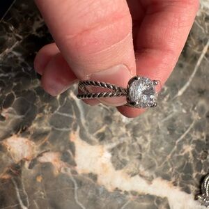 Elegant Silver-Toned Women's Ring